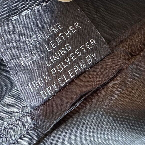 Vintage Leather Club Black Leather Snap Front Vest XXL - Picture 3 of 13